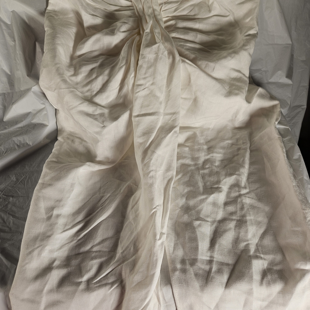 Zara Cream Pleated Maxi Skirt